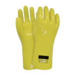 XYEHS 10-249 29cm Full PVC Coating Chemical Resistant Safety Work Gloves with Cotton Lining, Oil & Water Resistant, Acid & Alkali Resistant