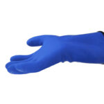 XYEHS 10-235 Polyethylene(PE) Coating Chemical Resistant Safety Work Gloves with Cold-Proof Fleece Inner, Anti-Slip Palm & Fingers, Acid & Corrosion Resistant - Image 3