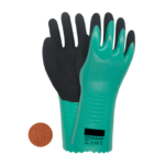XYEHS 80-625 30cm Full Nitrile Coating Cut Resistant Safety Work Gloves with Anti-Cut Seamless Liner, Nitrile Dipping Palm, Oil & Water Resistant