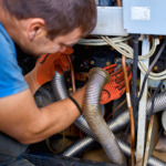 XYEHS 80-627 24cm Cut & Impact Resistant Mining Mechanical Safety Work Gloves with Latex Coating Palm, TPR Knuckle & Fingers, Anti-Cut & Flame Retardant Yarn Liner, Oil & Water Resistant - Image 2