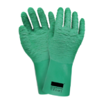 XYEHS 80-636 Full Latex Coating Chemical Resistant Safety Work Gloves with Anti-Slip Back & Palm, Cotton Wool Inner, Abrasion Resistant, Acid & Alkali Resistant, Good Grip