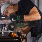 XYEHS 80-649 25cm Level F Cut Resistant Safety Work Gloves with Sandy Nitrile Coating Palm, Anti-Cut Fiber Shell, Oil & Water Resistant, Abrasion Resistant - Image 2