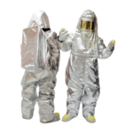 XYEHS Mn-gr1005 Alumium Foil Fire Resistant Suit Firefighting Insulation Protection Apparel, 1000°C Thermal Radiation Heat Resistant, Aluminized Fireproof Clothes, Flame Retardant Coverall