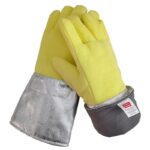 XYEHS Mn-gr500-5 Aramid Flannel & Aluminum Foil 500 ℃ Heat Insulation Gloves, Full-Finger Safety Work Gloves, Flame Resistant & Thermal Radiation Reflective - Image 3