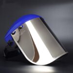 XYEHS Mn-FCR1000 Aluminized Plating PC Visor with Hard Hat/ Safety Brow Guard, High Temperature Resistant Full Face Shield Mask, 1000 ℃ Thermal Radiation Resistant - Image 4