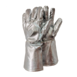 XYEHS Mn-gr006 Aluminum Foil 1000 ℃ Thermal Radiation Heat Resistant Safety Work Gloves, Non-Contact High Temperature Resistant, Flame Retardant