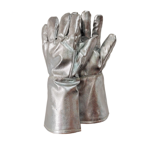 XYEHS Mn-gr006 Aluminum Foil 1000 ℃ Thermal Radiation Heat Resistant Safety Work Gloves, Non-Contact High Temperature Resistant, Flame Retardant