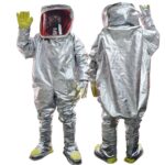 XYEHS Mn-gr010 Alumium Foil Fire & Chemical Resistant Coverall Insulation Suit Protection Apparel with Rucksack, 1000°C Thermal Radiation Heat Resistant, Aluminized Fireproof, Flame Retardant - Image 2