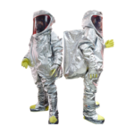 XYEHS Mn-gr010 Alumium Foil Fire & Chemical Resistant Coverall Insulation Suit Protection Apparel with Rucksack, 1000°C Thermal Radiation Heat Resistant, Aluminized Fireproof, Flame Retardant