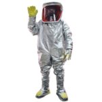 XYEHS Mn-gr010 Alumium Foil Fire & Chemical Resistant Coverall Insulation Suit Protection Apparel with Rucksack, 1000°C Thermal Radiation Heat Resistant, Aluminized Fireproof, Flame Retardant - Image 4