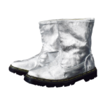 XYEHS Mn-grx Aluminum Foil Heat Resistant Safety Work Boots Fireproof Welding Footwear, 1000℃ Thermal Radiation Heat Resistant, High Temperature Foot Protection