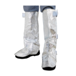 XYEHS Mn-ht1000 Aluminum Foil Welder Shoes Protectors Fireproof Welding Gaiters, 1000℃ Thermal Radiation Heat Resistant, Adjustable Welder Boot Covers, Velcro Closure Foot Covers
