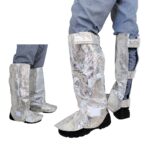 XYEHS Mn-ht1000 Aluminum Foil Welder Shoes Protectors Fireproof Welding Gaiters, 1000℃ Thermal Radiation Heat Resistant, Adjustable Welder Boot Covers, Velcro Closure Foot Covers - Image 2