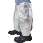 XYEHS Mn-ht1000 Aluminum Foil Welder Shoes Protectors Fireproof Welding Gaiters, 1000℃ Thermal Radiation Heat Resistant, Adjustable Welder Boot Covers, Velcro Closure Foot Covers - Image 4