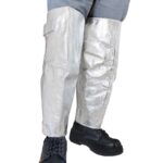 XYEHS Mn-ht1000 Aluminum Foil Welder Shoes Protectors Fireproof Welding Gaiters, 1000℃ Thermal Radiation Heat Resistant, Adjustable Welder Boot Covers, Velcro Closure Foot Covers - Image 3