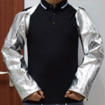 XYEHS Mn-hx1000 Composite Aluminium Foil Heat Resistant Arm Sleeves, 1000-1300℃ Thermal Radiation Heat Resistant Arm Covers, Fireproof Safety Apparel, Flame Retardant, Velcro Closure/ Neckband Hanging - Image 7