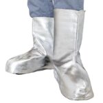 XYEHS Mn-jz1000 Aluminum Foil Welder Shoes Protectors Fireproof Welding Boot Covers, 1000℃ Thermal Radiation Heat Resistant, Adjustable Velcro Closure/ Lace-Up Foot Covers - Image 4