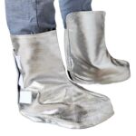 XYEHS Mn-jz1000 Aluminum Foil Welder Shoes Protectors Fireproof Welding Boot Covers, 1000℃ Thermal Radiation Heat Resistant, Adjustable Velcro Closure/ Lace-Up Foot Covers - Image 5