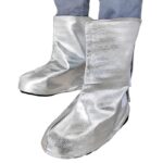 XYEHS Mn-jz1000 Aluminum Foil Welder Shoes Protectors Fireproof Welding Boot Covers, 1000℃ Thermal Radiation Heat Resistant, Adjustable Velcro Closure/ Lace-Up Foot Covers - Image 6