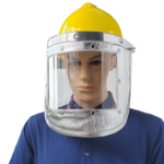 XYEHS Mn-mz1000 High Temperature Resistant Full Face Shield Mask Visor with 3mm Clear PC & Aluminum Foil, Aluminum Bracket, 1000 ℃ Thermal Radiation Resistant - Image 2