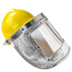XYEHS Mn-mz1000 High Temperature Resistant Full Face Shield Mask Visor with 3mm Clear PC & Aluminum Foil, Aluminum Bracket, 1000 ℃ Thermal Radiation Resistant - Image 4
