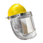 XYEHS Mn-mz1000 High Temperature Resistant Full Face Shield Mask Visor with 3mm Clear PC & Aluminum Foil, Aluminum Bracket, 1000 ℃ Thermal Radiation Resistant