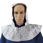 XYEHS Mn-pjm1000 Aluminum Foil Heat Resistant Safety Hood with Velcro Closure & Shoulder Shawl, 1000°C Fireproof Anti Thermal Radiation Cover, Aluminium Foil Head Protection Apparel - Image 2