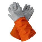 XYEHS Mn-zq165 500℃ High Temperature Resistant & Steam Proof Gloves, Full-Finger Safety Work Gloves with Aramid Palm & Cowhide Back & Wrist, Flame Retardant, Thermal Radiation Heat Insulation - Image 2