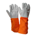 XYEHS Mn-zq165 500℃ High Temperature Resistant & Steam Proof Gloves, Full-Finger Safety Work Gloves with Aramid Palm & Cowhide Back & Wrist, Flame Retardant, Thermal Radiation Heat Insulation