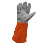 XYEHS Mn-zq165 500℃ High Temperature Resistant & Steam Proof Gloves, Full-Finger Safety Work Gloves with Aramid Palm & Cowhide Back & Wrist, Flame Retardant, Thermal Radiation Heat Insulation - Image 3