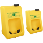 XYEHS WG6000B 30/60L Polyethylene Portable Eyewash Station with Two ABS Eyewash Nozzles, Food-Grade Silicone Cover, OSHA Compliant - Image 2