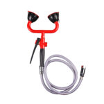 XYEHS WG7012R Handheld Emergency Eyewash Station, Double Drench Hose Eye Wash Faucet, Eye Washer Unit Safety Shower Washing Device for Lab & Industrial Use - Image 2