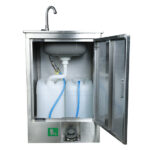 XYEHS WGW0302 Emergency Eye & Face Wash Sink with Faucet & Safety Eyewash Station, 304 Stainless Steel, Eyewash Sign - Image 3