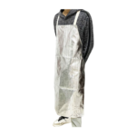XYEHS Mn-wq1000-1 100cm Composite Aluminium Foil Heat Resistant Apron Fireproof Clothing Safety Apparel with Soft Aramid Cloth Lining, 1000-1300 ℃ Thermal Radiation Heat Resistant, Flame Retardant
