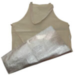 XYEHS Mn-wq1000-1 100cm Composite Aluminium Foil Heat Resistant Apron Fireproof Clothing Safety Apparel with Soft Aramid Cloth Lining, 1000-1300 ℃ Thermal Radiation Heat Resistant, Flame Retardant - Image 4