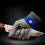 XYEHS GS001 Level 5 Stainless Steel Mesh Metal Cut Resistant Glove with a Inner Glove, Five-Finger Anti-Cut Glove, Food Grade Glove for Kitchen, Butcher, Mandoline, Fishing - Image 2