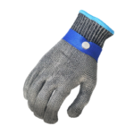 XYEHS GS001 Level 5 Stainless Steel Mesh Metal Cut Resistant Glove with a Inner Glove, Five-Finger Anti-Cut Glove, Food Grade Glove for Kitchen, Butcher, Mandoline, Fishing