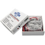 XYEHS GS002-R Level 5 316 Stainless Steel Mesh Metal Cut Resistant Glove, Three-Finger Anti-Cut Glove With 2 PVC Buckles for Food, Glass, Metal Processing - Image 5