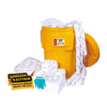 XYEHS SKY952 80 Gallon/302L Oil Only Spill Kits with 95 Gallon Poly-Overpack Salvage Drum, Quick Response, 190 Pieces