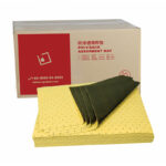XYEHS Universal/Oil/Hazmat Chemical Melt Blown Polypropylene (MBPP) Poly-Back Absorbent Mats, 100 Pads/Carton