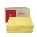 XYEHS Universal/Oil/Hazmat Chemical Melt Blown Polypropylene (MBPP) Poly-Back Absorbent Mats, 100 Pads/Carton - Image 2