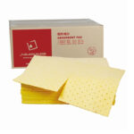 XYEHS Light Universal/Chemicals/Oil-Only Melt Blown Polypropylene (MBPP) Absorbent Pad, 100 Pcs/Carton