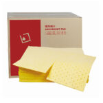 XYEHS Heavy Universal/Chemicals/Oil-Only Melt Blown Polypropylene (MBPP) Absorbent Pad, 100 Pcs/Carton