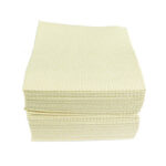 XYEHS SWF201Y Yellow Industrial Wiping Paper (Flat Sheet), 100% Wood Pulp, 60 Pcs / Pack
