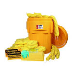 XYEHS SKY951 80 Gallon/302L Chemical Only Spill Kits with 95 Gallon Poly-Overpack Salvage Drum, Quick Response, 190 Pieces