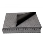 XYEHS Universal/Oil/Hazmat Chemical Melt Blown Polypropylene (MBPP) Poly-Back Absorbent Mats, 100 Pads/Carton - Image 7