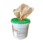 XYEHS SCP101 Industries Wet Scrubbing Towels Wipes with Portable Barrel Design, Hand Cleaning, Fresh Citrus, 100 Pcs/Barrel