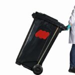 XYEHS 45 Gal/170 L Universal/Chemical/Oil Absorbent Moblie Spill Kits with Black Polyethylene Mobile Cart, 132 Pieces - Image 5