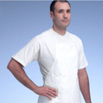 XYEHS XU272B WH Disposable Bib Safety Apron With Drawstring Closure, Neck Loop & Waist Ties, Made of DuPont Tyvek Fabric - Image 2