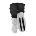 XYEHS XU466S WH-O Disposable High-Top Boot Covers Booties Shoe Covers Protector with Non-Slip Sole, Elastic Top & Tie-Up, Made of DuPont Tyvek Non Woven Fabric, Universal Size